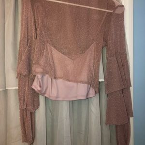 Sparkly crop top